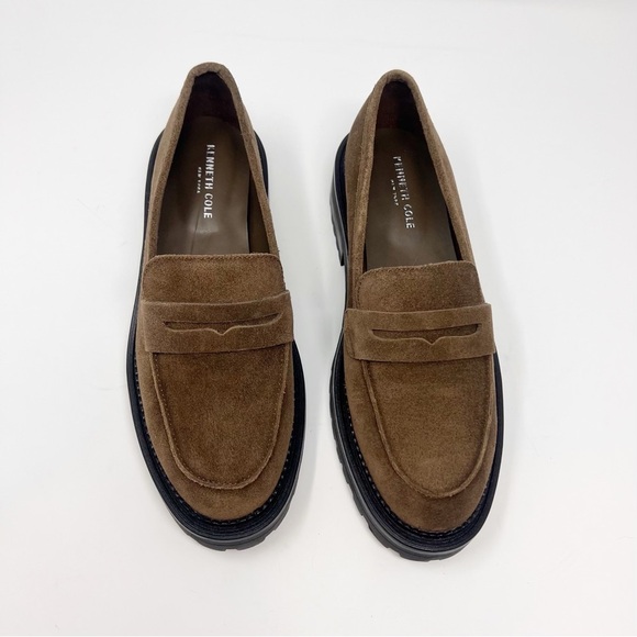 [Kenneth Cole] Tan Suede Slip-On Loafers main image 4